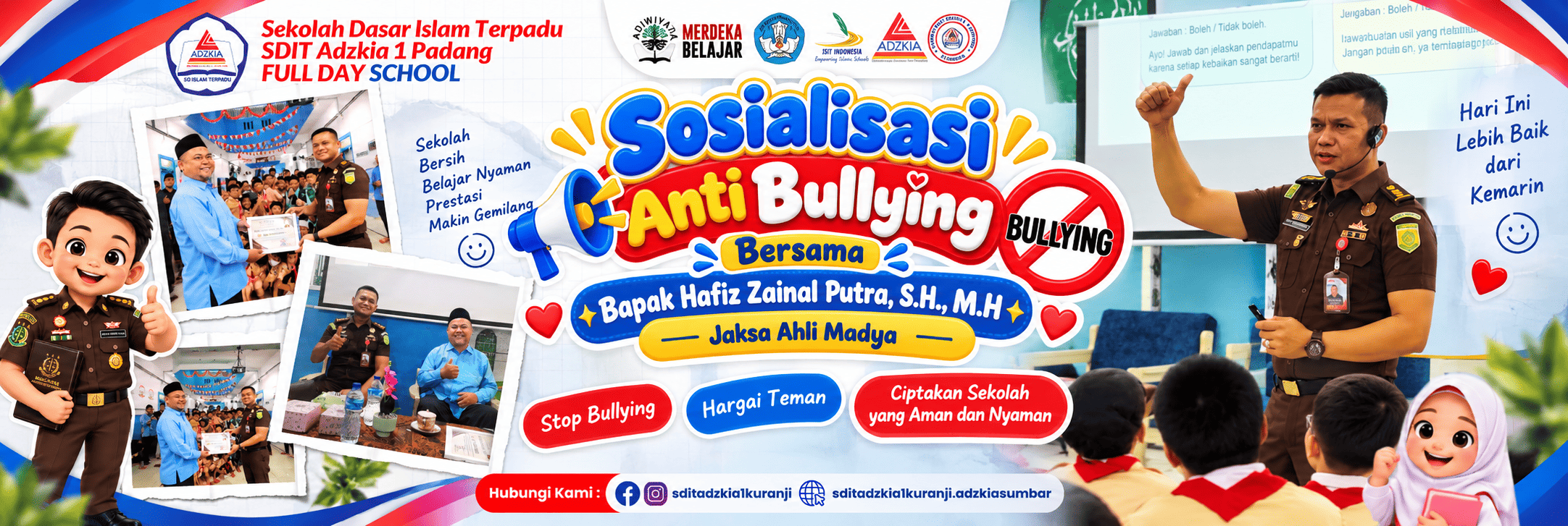 Cegah Bullying Sejak Dini, SDIT Adzkia 1 Padang Hadirkan Edukasi Bersama Kejaksaan